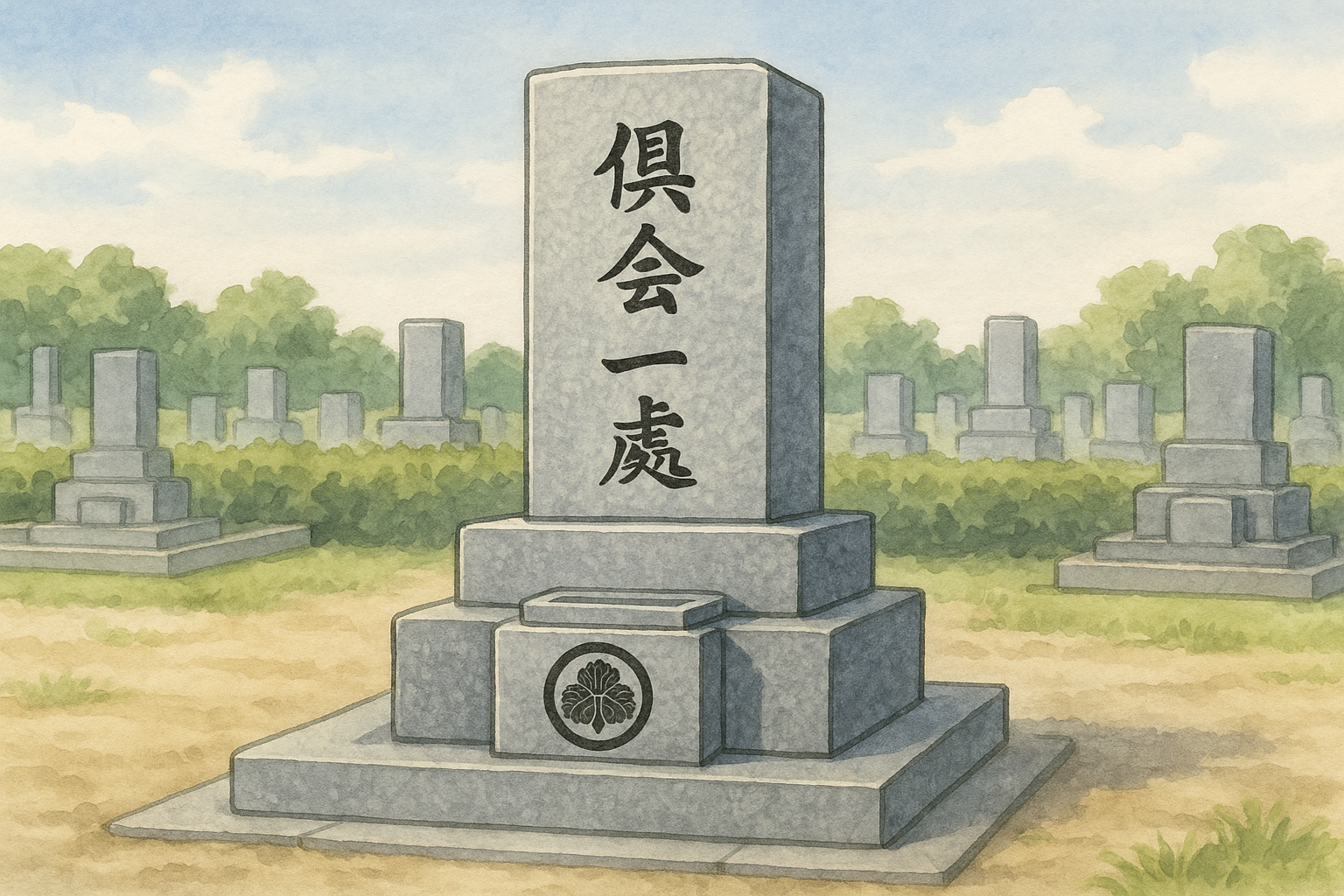 墓石の文字イメージ図