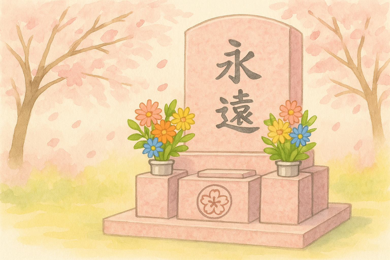 桜墓石のイメージ図
