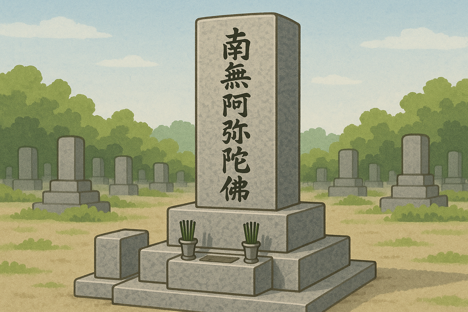 墓石線香立てイメージ図