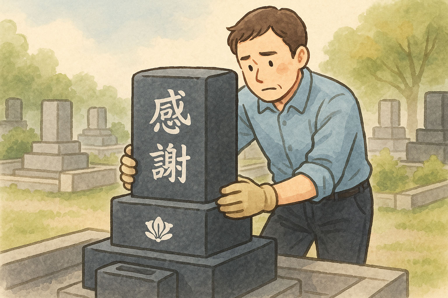 墓石の撤去修正イメージ図