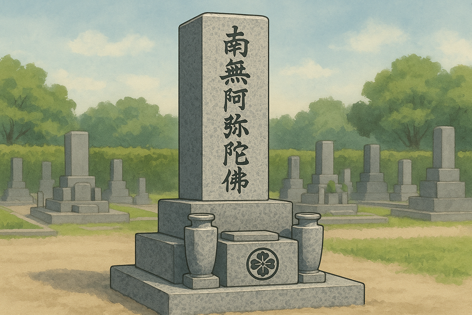 最高級墓石材「庵治石」のイメージ図