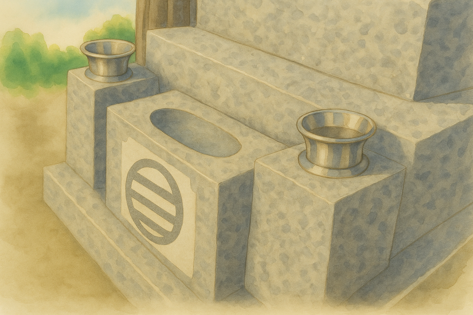 水入れ参考イラスト