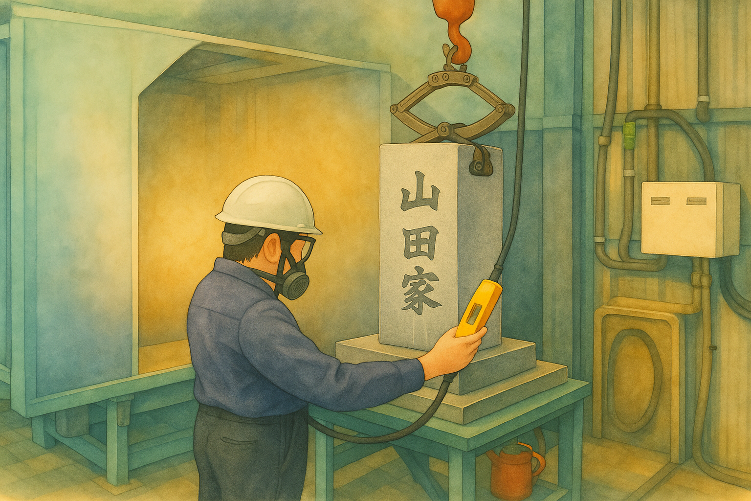墓石の文字入れイメージ図