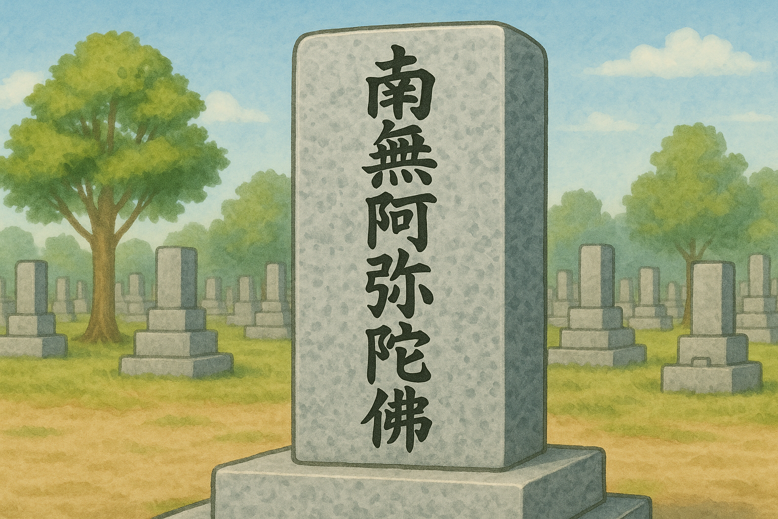 南無阿弥陀仏墓石イメージ